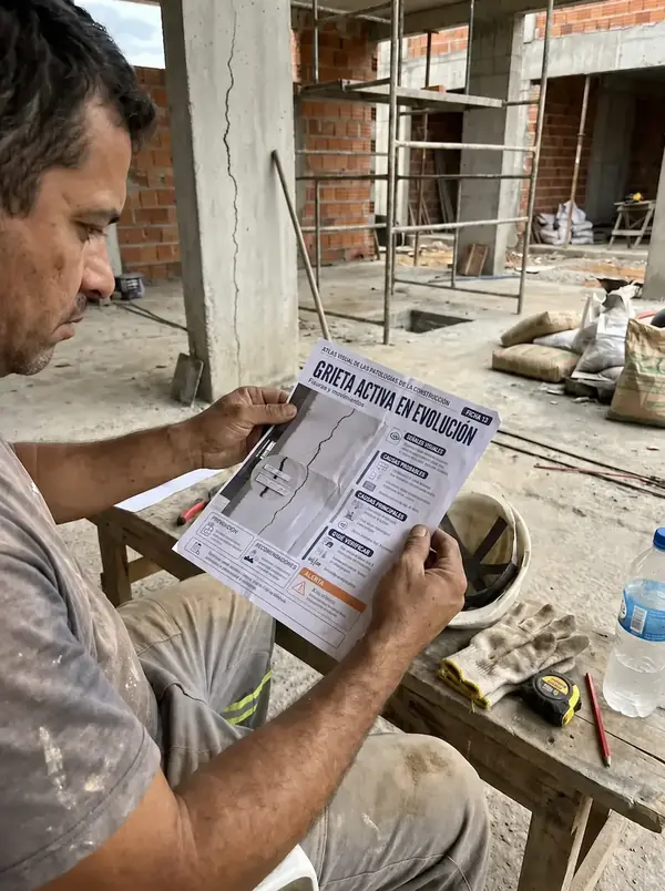 Atlas Visual de Patologías Constructivas en uso durante una visita técnica