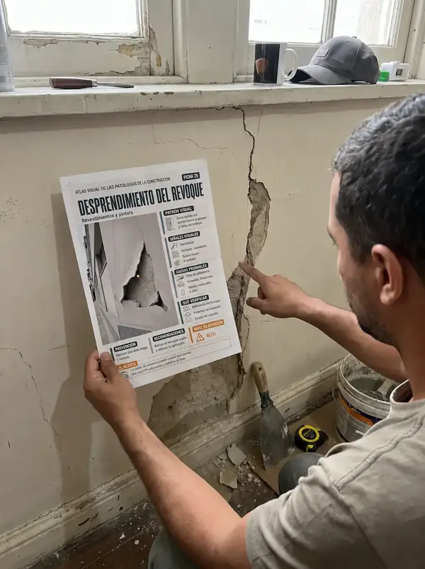 Atlas Visual de Patologías Constructivas en uso durante una visita técnica